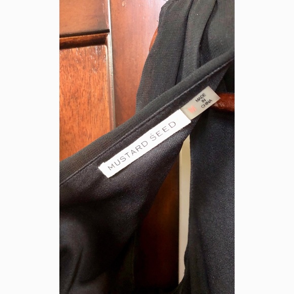 Black/sequin chevron deep V open Back Mini - Picture 4 of 4